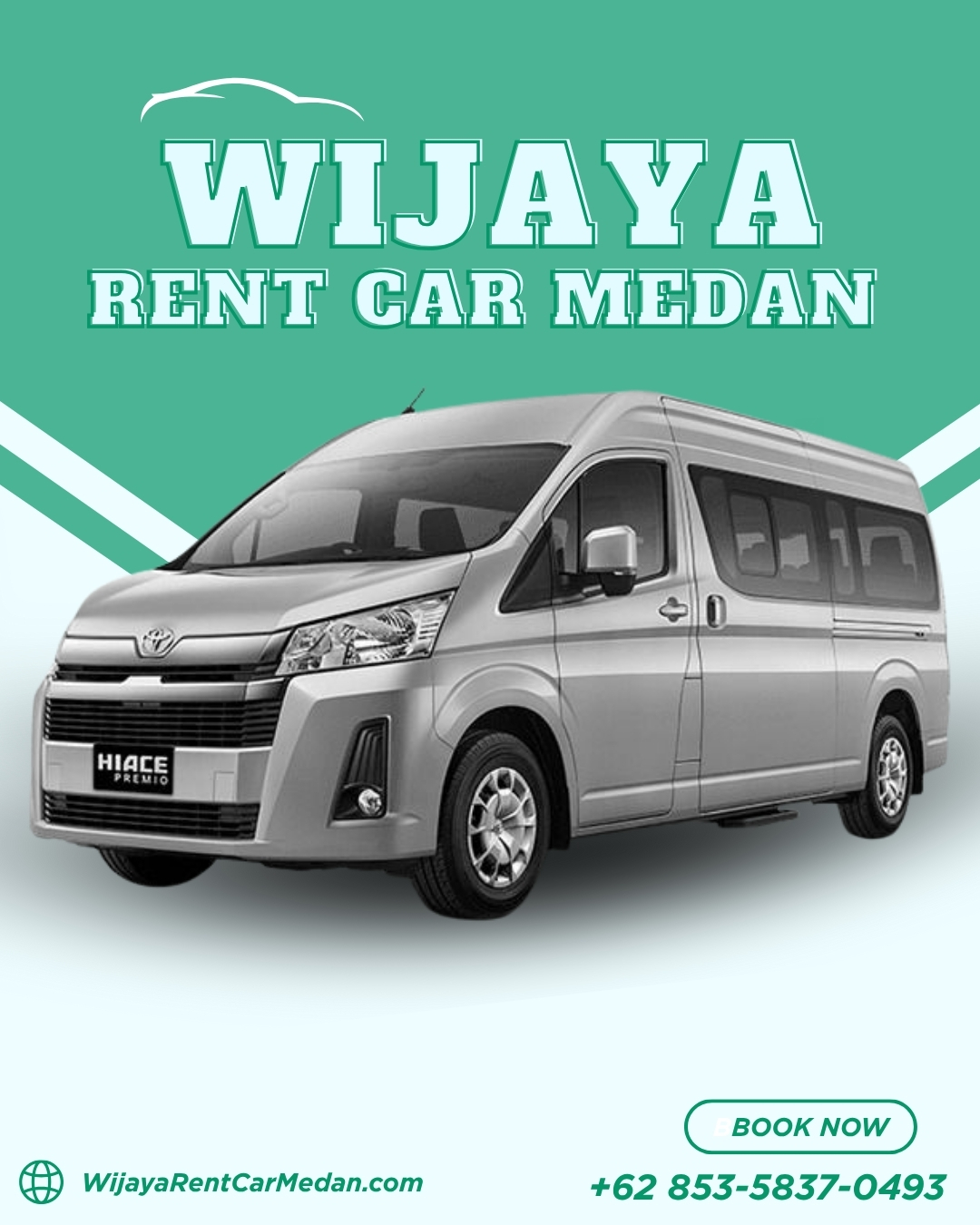 Sewa Toyota Hiace Premio Bandara Kualanamu - Shuttle Group 15-Seater Medan